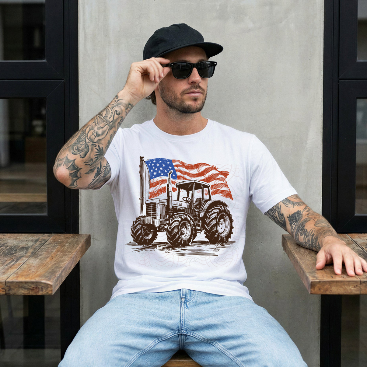 Patriotic Tractor
