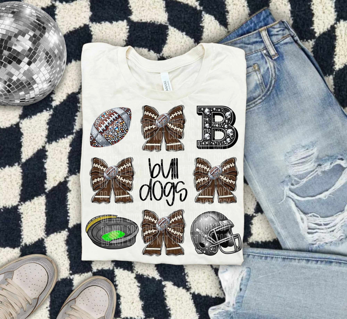 Bulldogs Rinestones Toddler/Youth