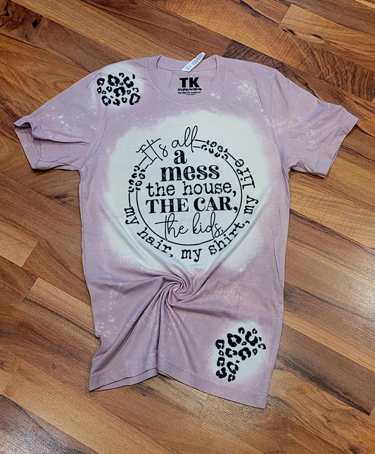 Leopard It's All A Mess Tee