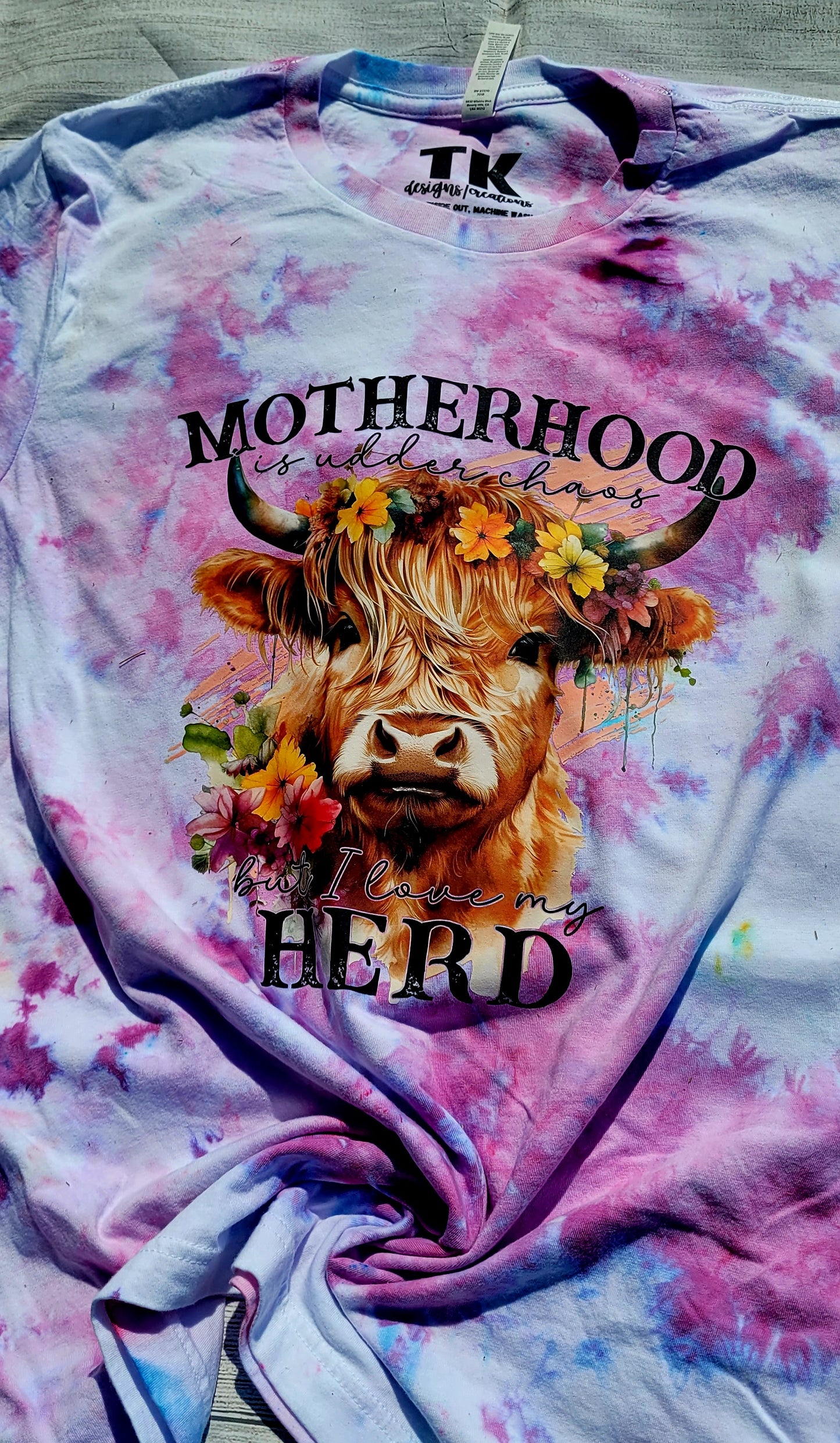 Motherhood is Udder Chaos Ice Dye
