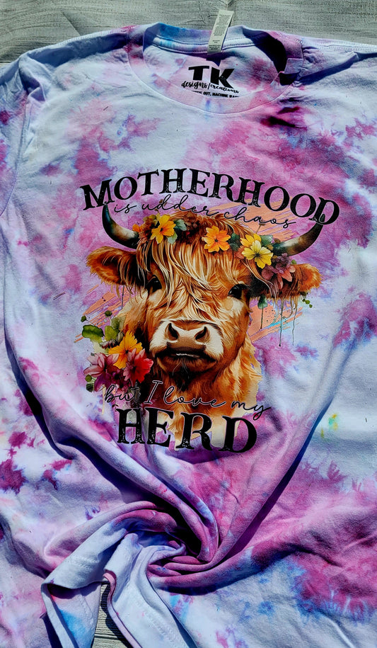 Motherhood is Udder Chaos Ice Dye