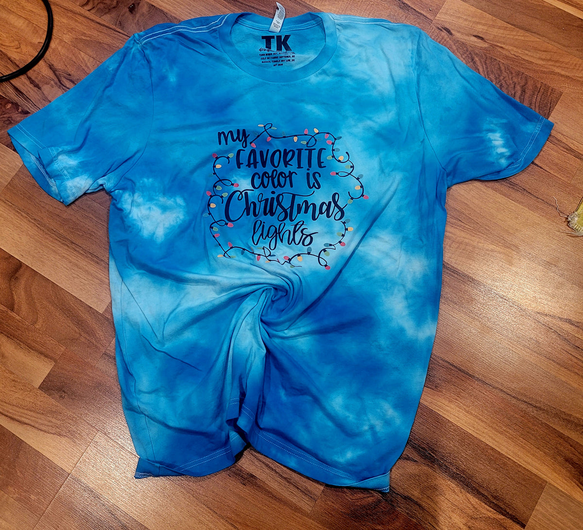 Christmas Lights Ice Dye