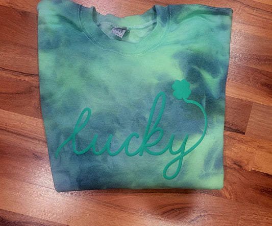 Lucky Puff Emerald Ice Dye