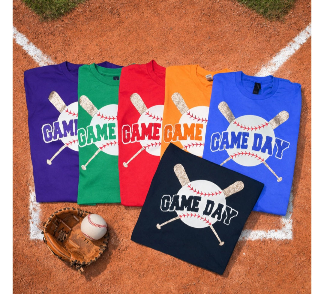 Game Day Baseball Fluffy Patch